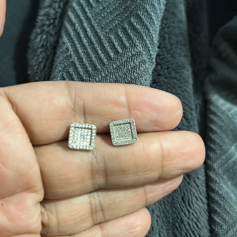Silver earrings